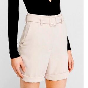 Express Women's Light Pink High Waist Shorts